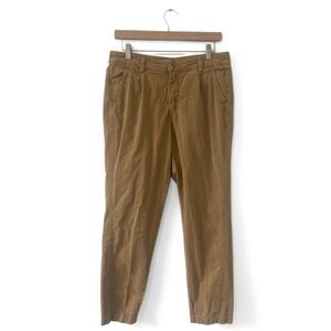 Anthropologie Khaki/Tan High-Rise Slim Leg Pants Size 29